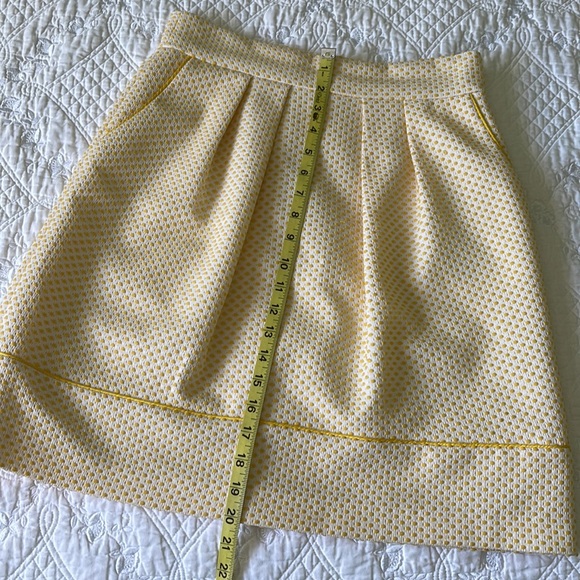 CYNTHIA CYNTHIA STEFFE Yellow Polka Dots Lined Skirt ONE OF A KIND - Picture 11 of 11